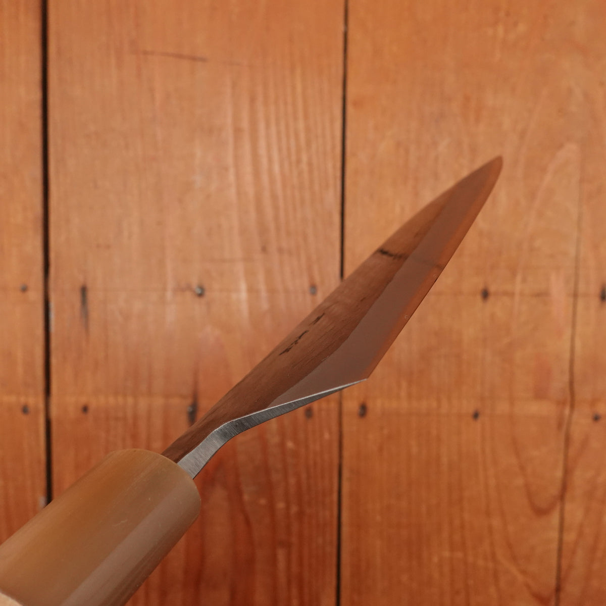 Hitohira TD 165mm Santoku Stainless Clad Aogami 2 Kurouchi Ho Wood Handle (D-Shape)