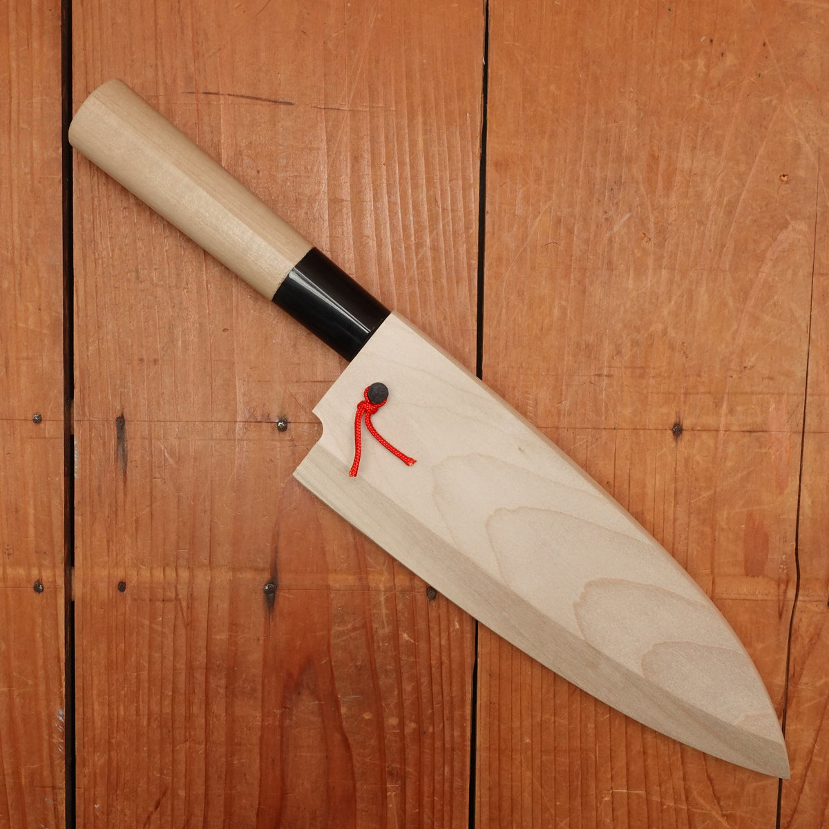 Hitohira Togashi 165mm Deba Shirogami 2 Ho Wood (D-Shape) with Saya