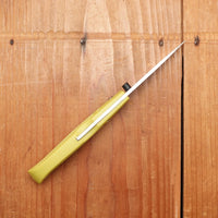 MOKI Coupe Folding Knife AUS-8 Lockback Grilon Mustard Yellow Handle