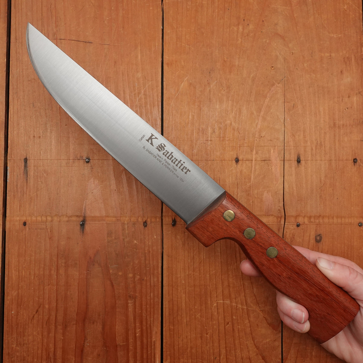 K Sabatier 8" Boucher Carbon Steel Rosewood Handle