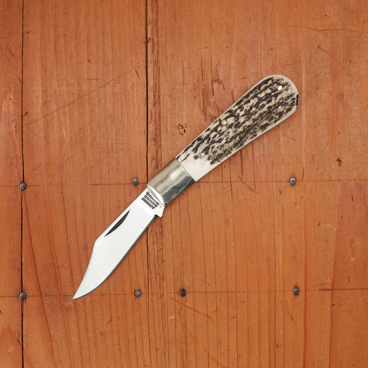 A Wright & Son 3 1/2" Barlow Clip Point Stag