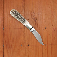 A Wright & Son 3 1/2" Barlow Clip Point Stag