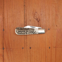 A Wright & Son 3 1/2" Barlow Clip Point Stag