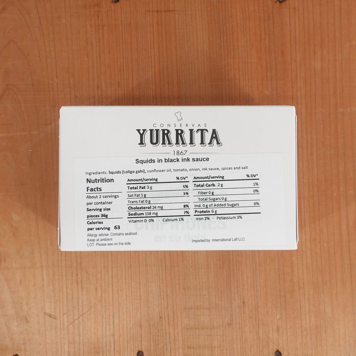 Yurrita Squid in Black Ink Sauce - 111g