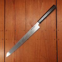 Hatsukokuro Nakagawa 300mm Kiritsuke Yanagi Aogami 1 Damascus Black Buffalo Horn