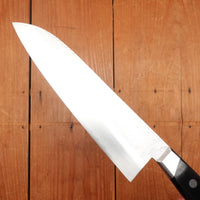 Hitohira Imojiya Kuma 180mm Santoku Aogami 2 Nashiji Tsuchime Western Handle