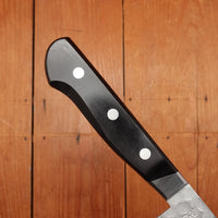 Hitohira Imojiya Kuma 180mm Santoku Aogami 2 Nashiji Tsuchime Western Handle