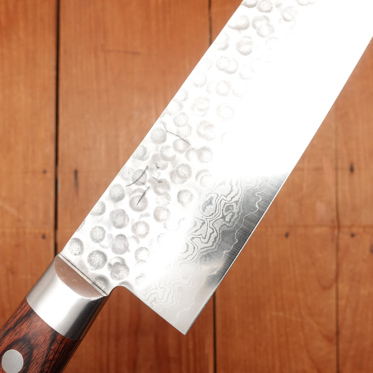 Hitohira HG 210mm Gyuto Stainless Suminagashi Tsuchime Western Handle