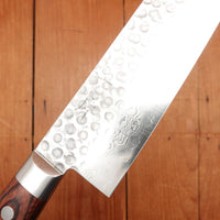 Hitohira HG 210mm Gyuto Stainless Suminagashi Tsuchime Western Handle