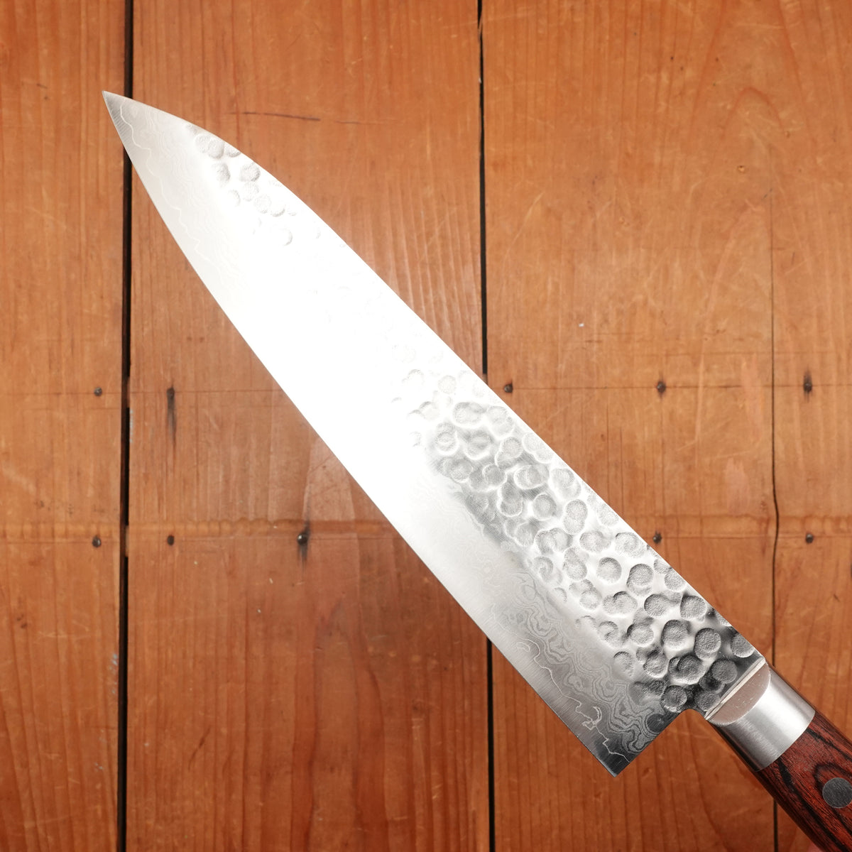 Hitohira HG 210mm Gyuto Stainless Suminagashi Tsuchime Western Handle