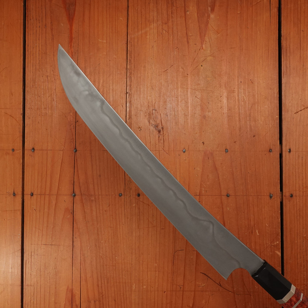 Nigara Hamono 300mm Sakimaru Yanagi Aogami 2 Honyaki Karin Burl Double Horn Handle W Saya