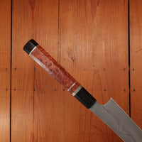 Nigara Hamono 300mm Sakimaru Yanagi Aogami 2 Honyaki Karin Burl Double Horn Handle W Saya