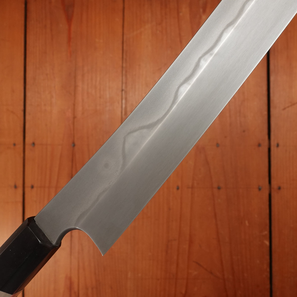 Nigara Hamono 300mm Sakimaru Yanagi Aogami 2 Honyaki Karin Burl Double Horn Handle W Saya