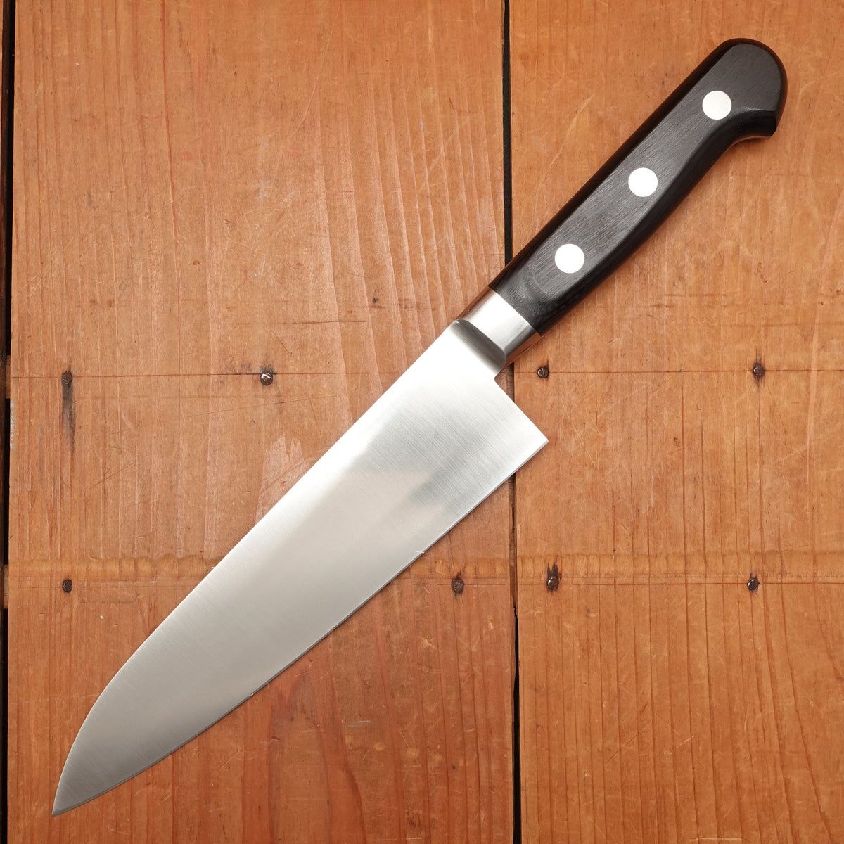 Morihei Hisamoto 180mm Gyuto Stainless Pakka Handle