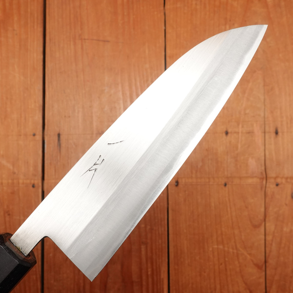 Hitohira Harima 165mm Santoku Stainless Clad Migaki Forged Aogami 2 Walnut Handle