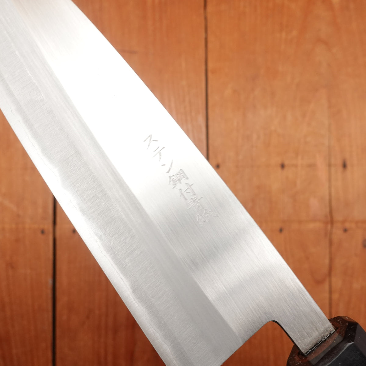 Hitohira Harima 165mm Santoku Stainless Clad Migaki Forged Aogami 2 Walnut Handle