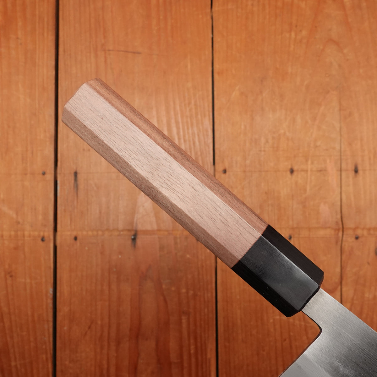 Hitohira Harima 165mm Santoku Stainless Clad Migaki Forged Aogami 2 Walnut Handle