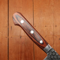 Hitohira HG 160mm Nakiri Stainless Tsuchime Damascus Western Handle