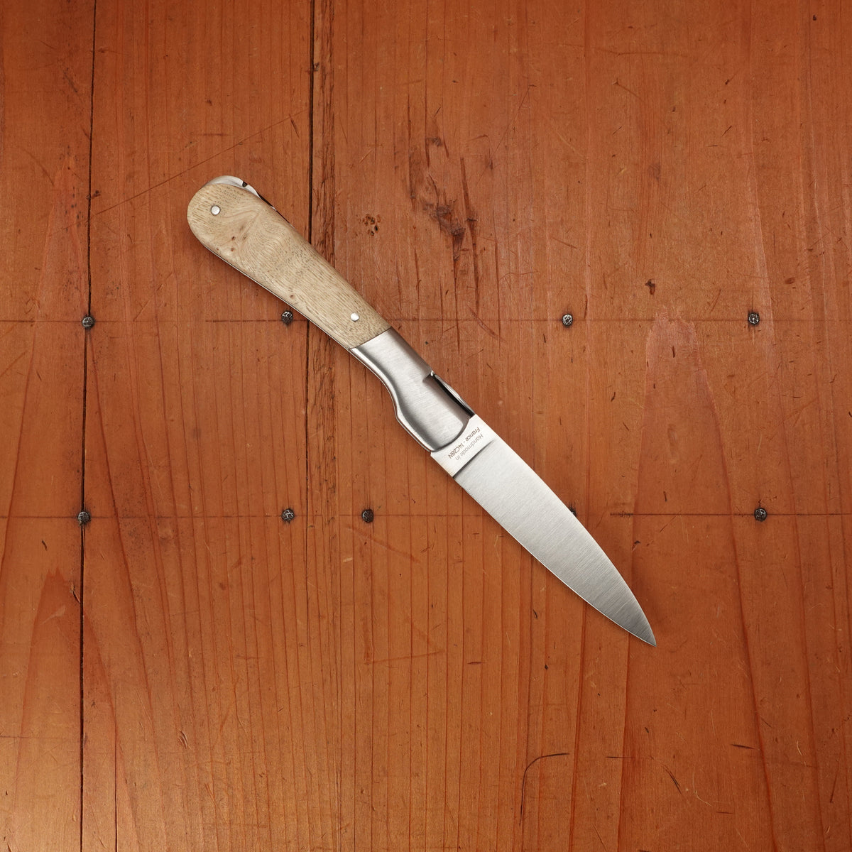 Fontenille Pataud Pialincu 10.5cm Pocket Knife Ash Burl Lockback