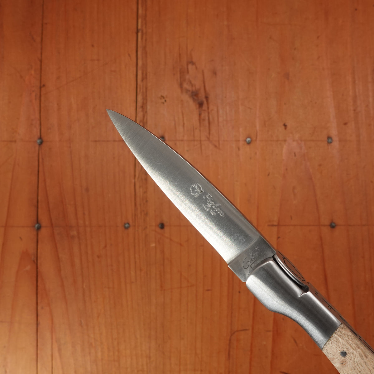 Fontenille Pataud Pialincu 10.5cm Pocket Knife Ash Burl Lockback
