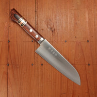 Hitohira Imojiya MZ 145mm Santoku VG1 Imitation Mahogany Handle