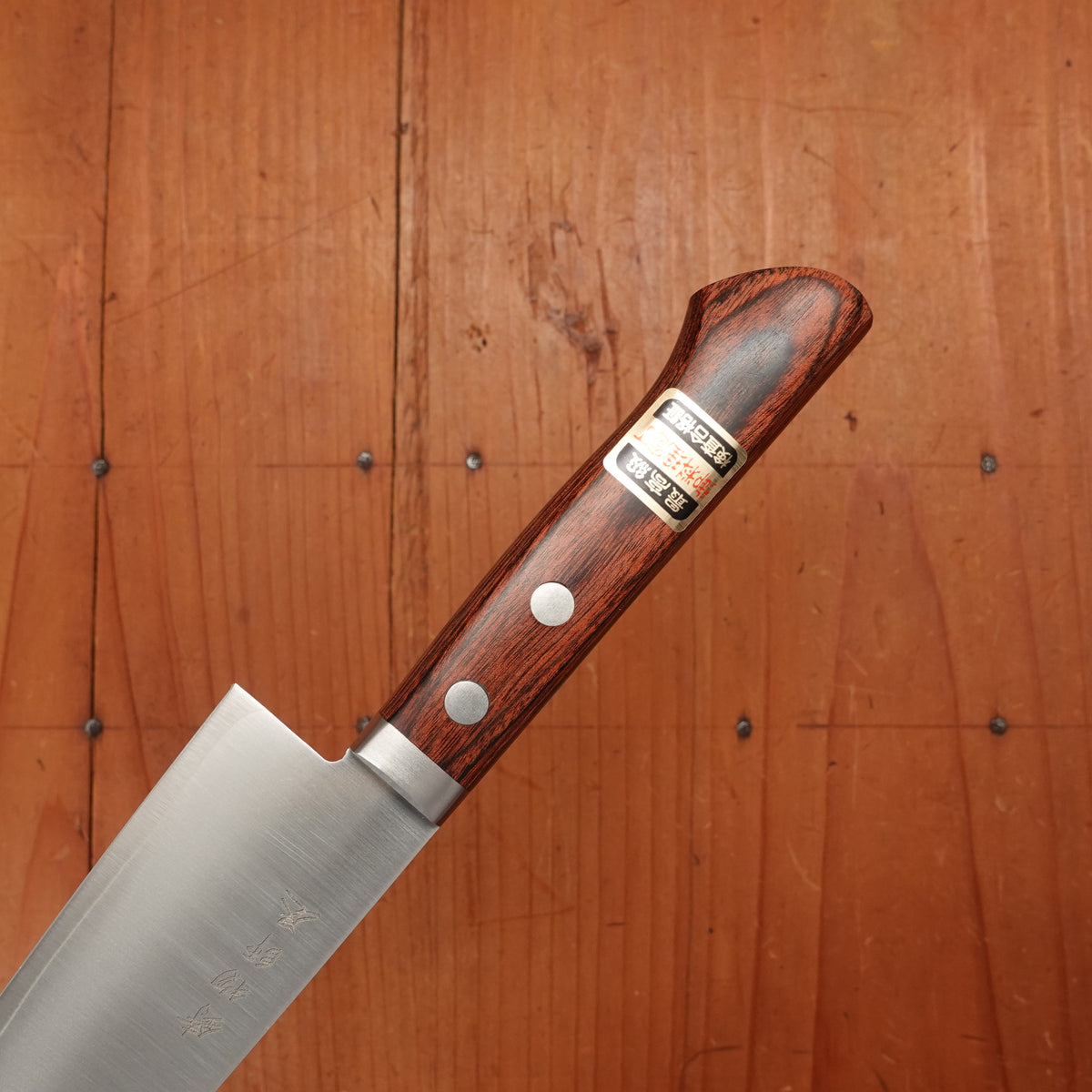 Hitohira Imojiya MZ 145mm Santoku VG1 Imitation Mahogany Handle