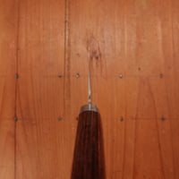 Hitohira Imojiya MZ 145mm Santoku VG1 Imitation Mahogany Handle
