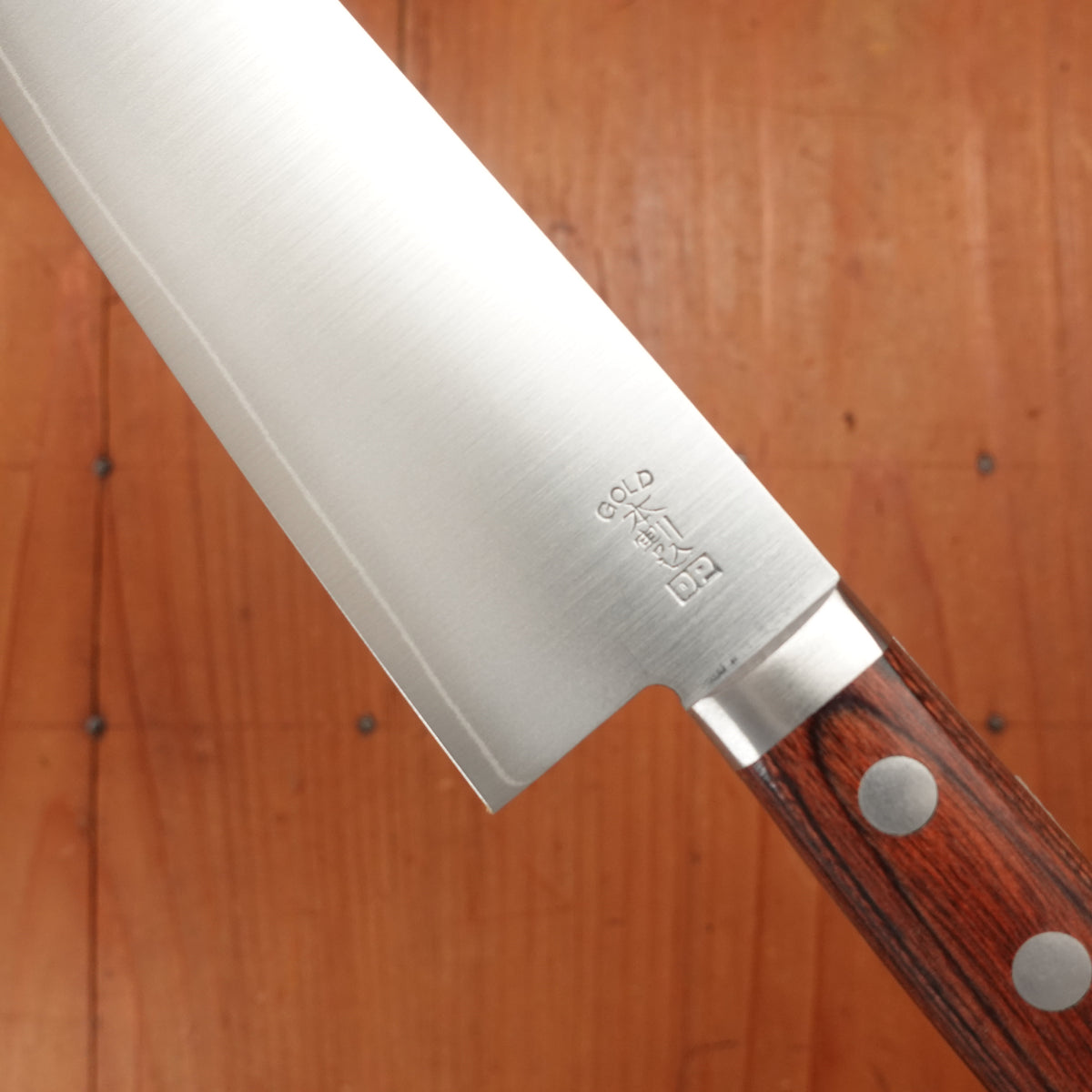 Hitohira Imojiya MZ 145mm Santoku VG1 Imitation Mahogany Handle
