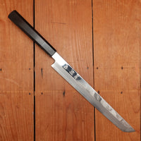 Hatsukokoro Nakagawa 270mm Sakimaru Yanagi Ginsanko Kyomen Ebony Black Buffalo Horn Handle