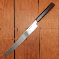 Hatsukokoro Nakagawa 270mm Sakimaru Yanagi Ginsanko Kyomen Ebony Black Buffalo Horn Handle