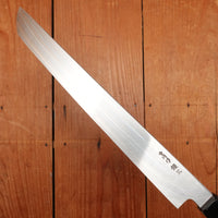Hatsukokoro Nakagawa 270mm Sakimaru Yanagi Ginsanko Kyomen Ebony Black Buffalo Horn Handle
