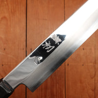 Hatsukokoro Nakagawa 300mm Sakimaru Yanagi Ginsanko Kyomen Ebony Black Buffalo Horn Handle
