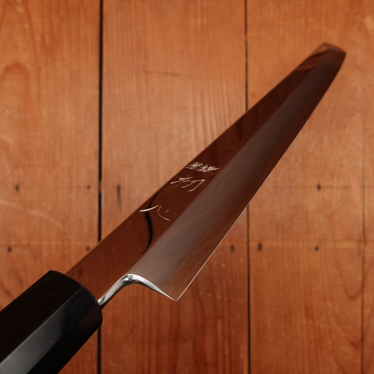 Hatsukokoro Nakagawa 300mm Sakimaru Yanagi Ginsanko Kyomen Ebony Black Buffalo Horn Handle