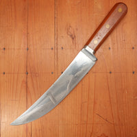 Unmarked 10" Scimitar Carbon Steel Cast Pewter Guard USA 1930-60s