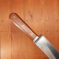 Unmarked 10" Scimitar Carbon Steel Cast Pewter Guard USA 1930-60s