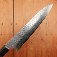 Hitohira HG 210mm Gyuto Stainless Tsuchime Damascus Rosewood Handle
