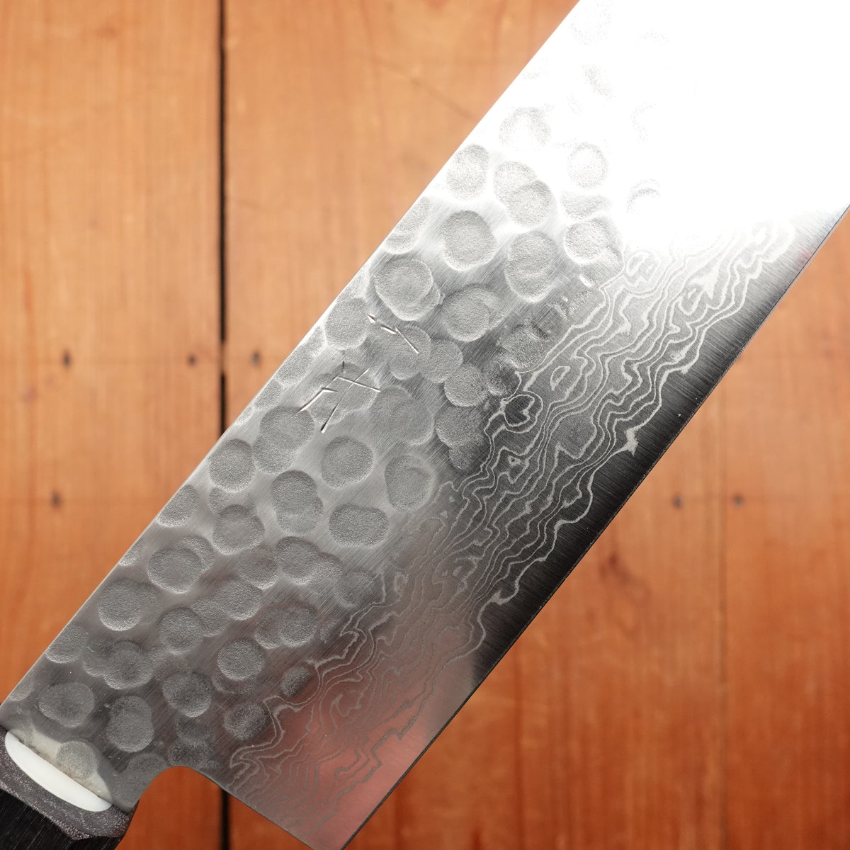 Hitohira HG 210mm Gyuto Stainless Tsuchime Damascus Rosewood Handle