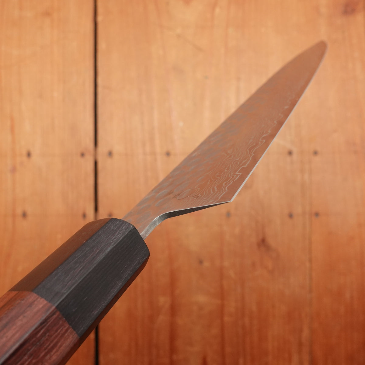 Hitohira HG 210mm Gyuto Stainless Tsuchime Damascus Rosewood Handle