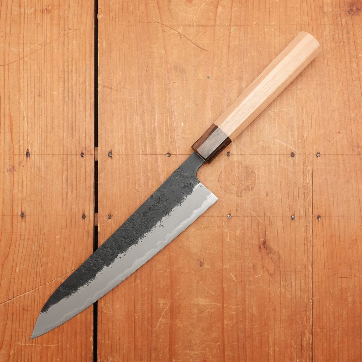 Hitohira Futana SB 210mm Gyuto Aogami Super Kurouchi Cherry Wood