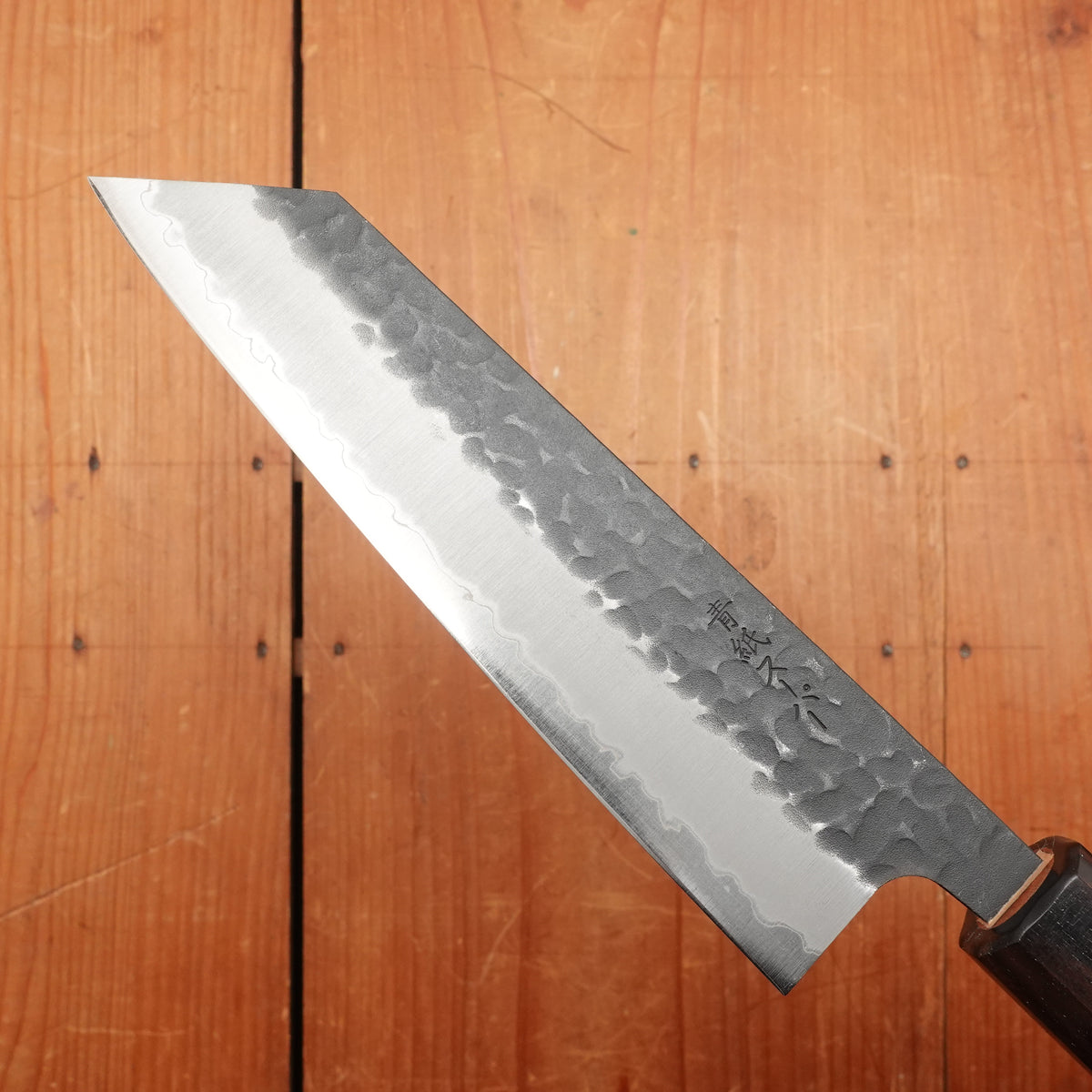 Hitohira Futana SB 170mm Bunka Aogami Super Kurouchi Tsuchime Cherry Wood