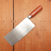 Hitohira 200mm Chinese Cleaver Stainless Clad SK Carbon Beechwood