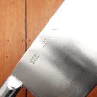 Hitohira 200mm Chinese Cleaver Stainless Clad SK Carbon Beechwood