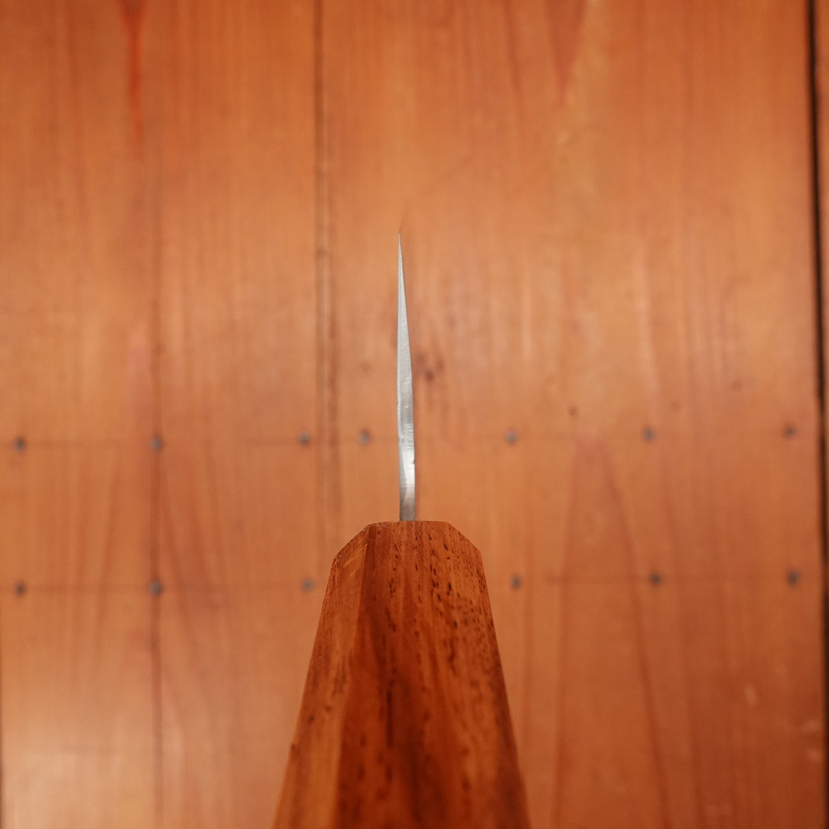 Sakai Kikumori 165mm Nakiri VG10 Tsuchime Oakwood Handle