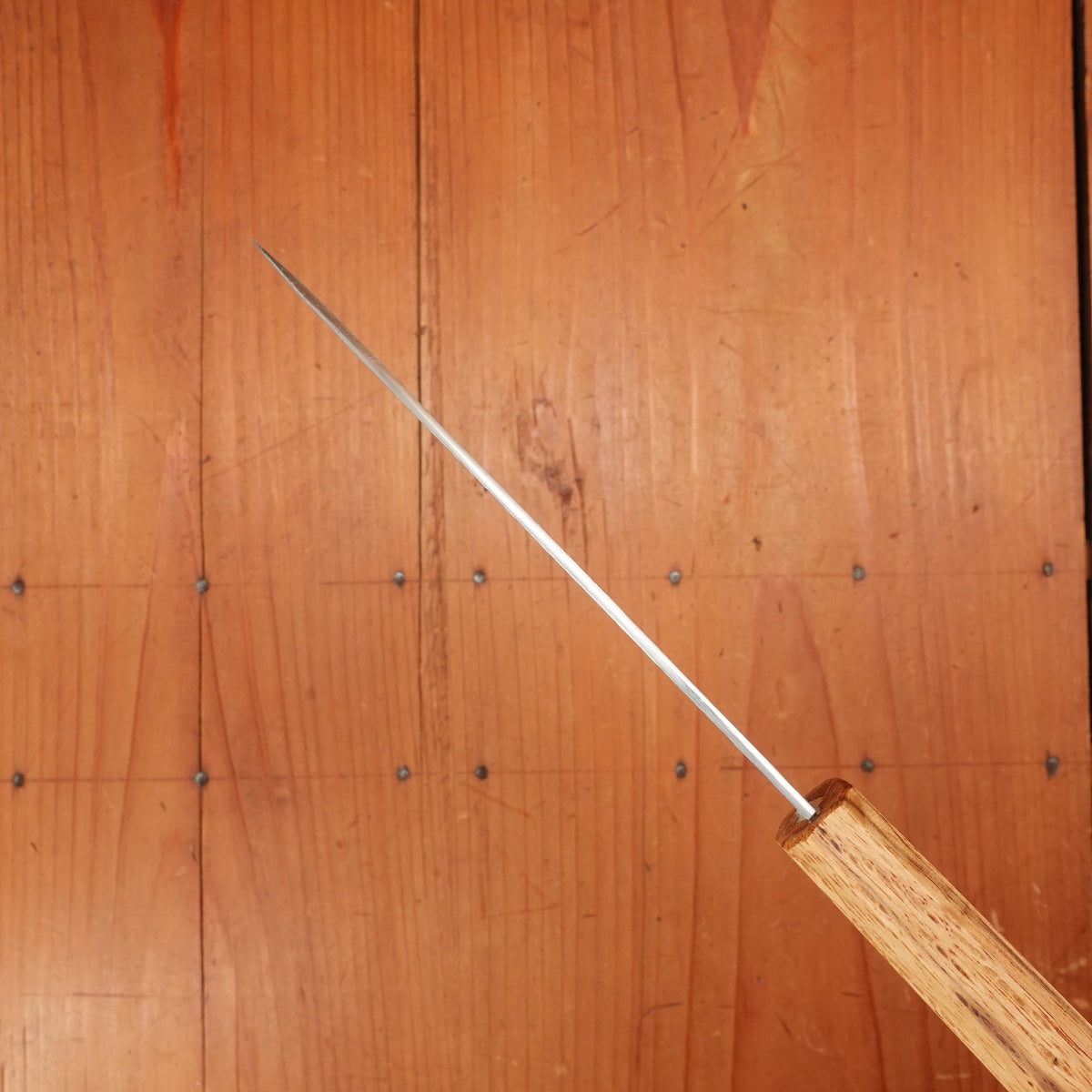 Sakai Kikumori 135mm Petty VG10 Tsuchime Oakwood Handle