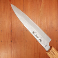 Sakai Kikumori 135mm Petty VG10 Tsuchime Oakwood Handle