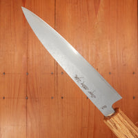 Sakai Kikumori 135mm Petty VG10 Tsuchime Oakwood Handle