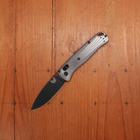 Benchmade 535BK-4 Bugout Drop Point M390 AXIS Lock Gray Aluminum Handle