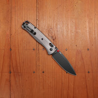 Benchmade 535BK-4 Bugout Drop Point M390 AXIS Lock Gray Aluminum Handle