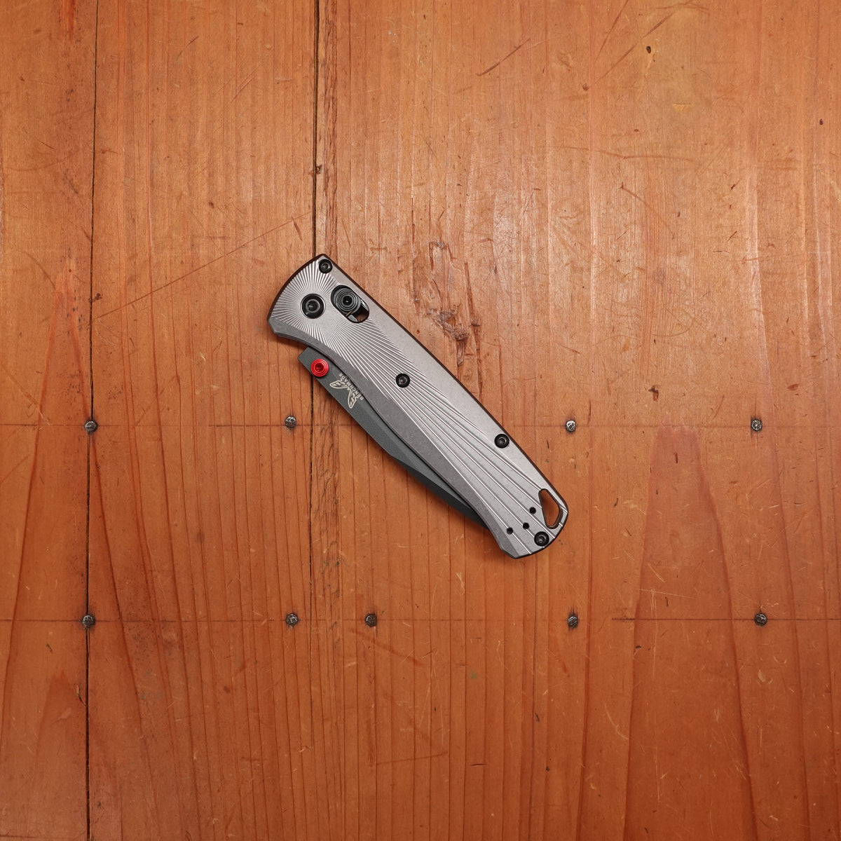 Benchmade 535BK-4 Bugout Drop Point M390 AXIS Lock Gray Aluminum Handle