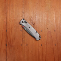 Benchmade 535BK-4 Bugout Drop Point M390 AXIS Lock Gray Aluminum Handle